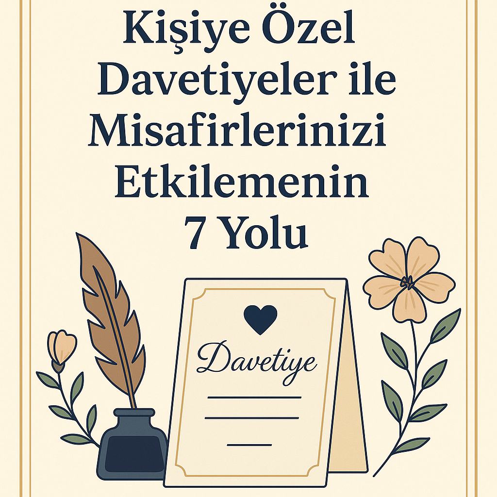 Kişiye Özel Davetiyeler ile Misafirlerinizi Etkilemenin 7 Yolu