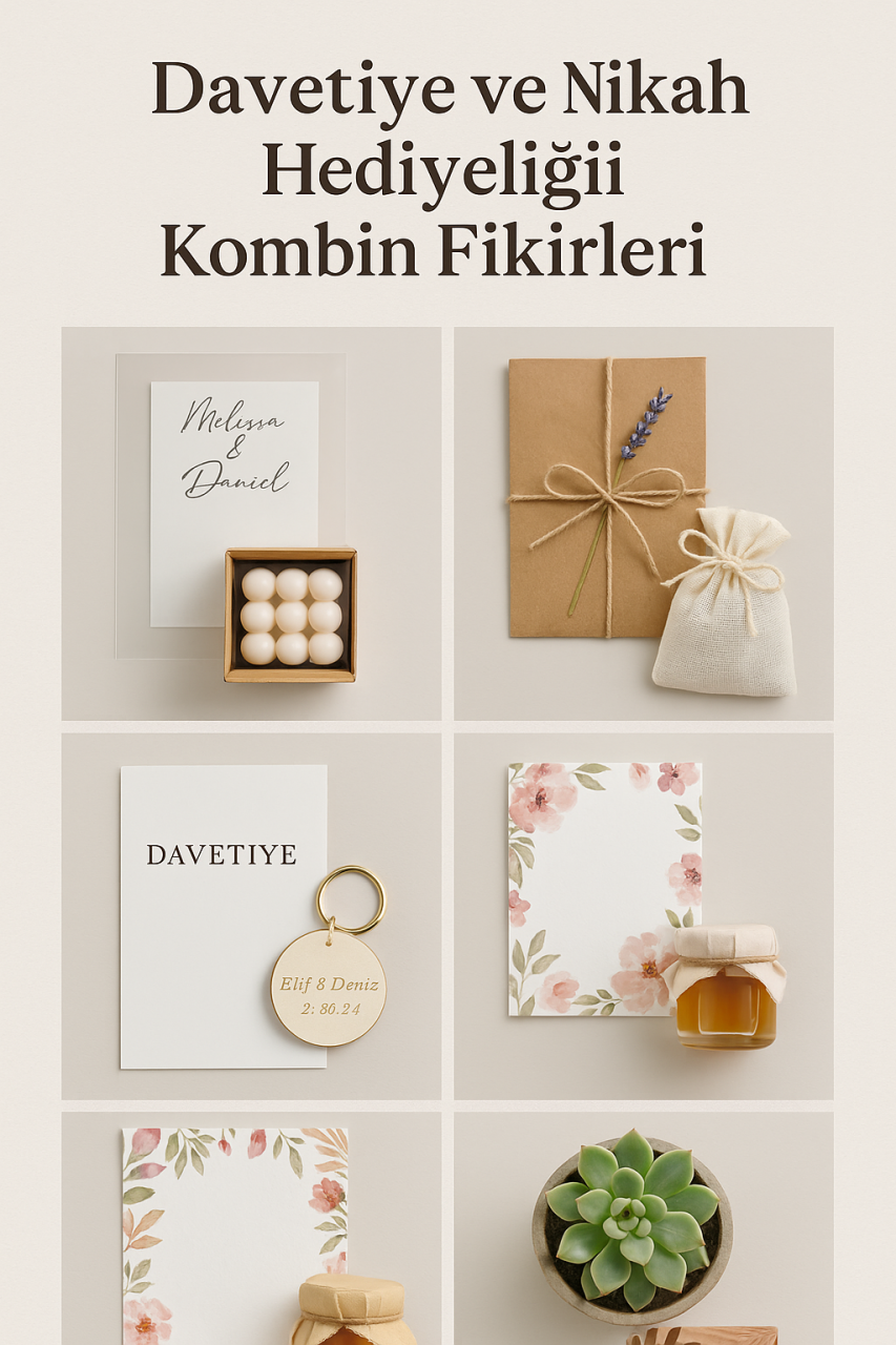 Davetiye ve Nikah Hediyeliği Kombin Fikirleri