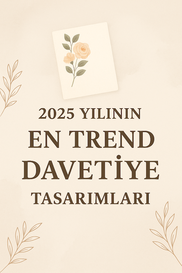 2025 Yılının En Trend Davetiye Tasarımları
