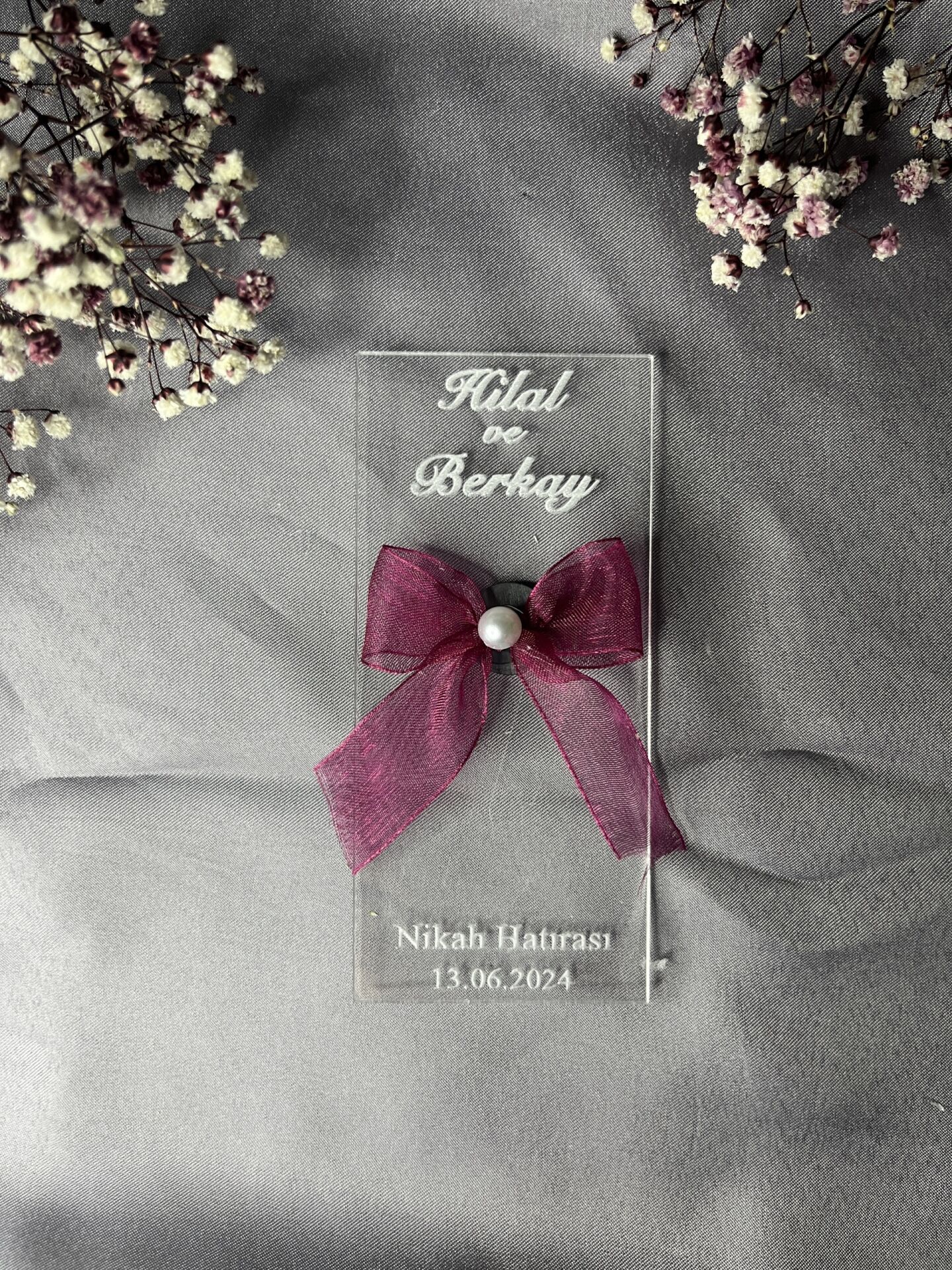 Pleksi Nikah Hatırası Hediyeliği