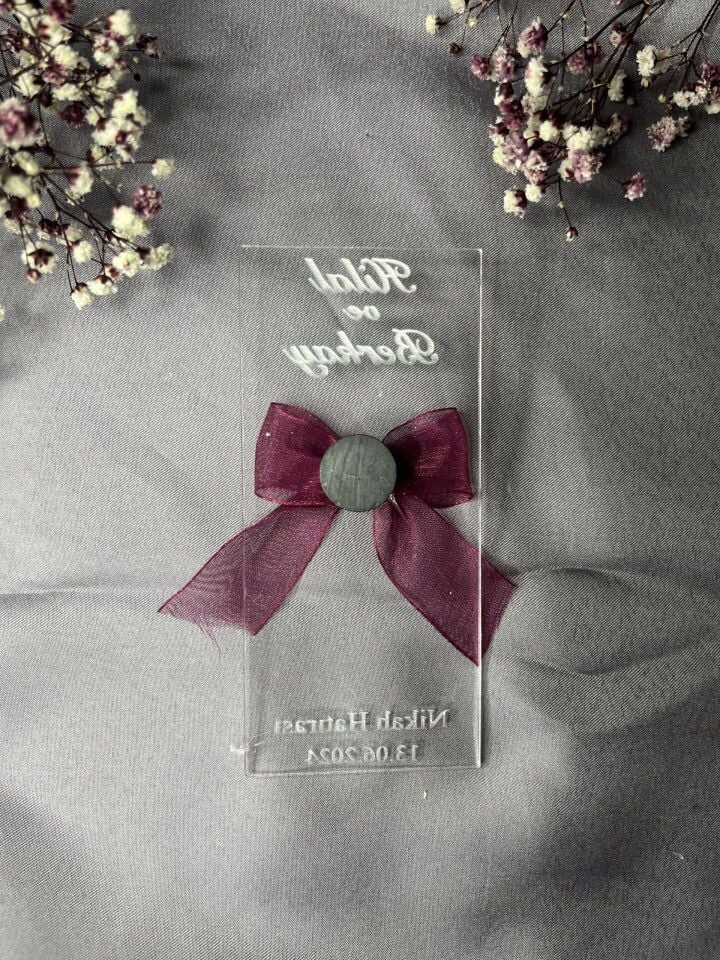 Pleksi Nikah Hatırası Hediyeliği