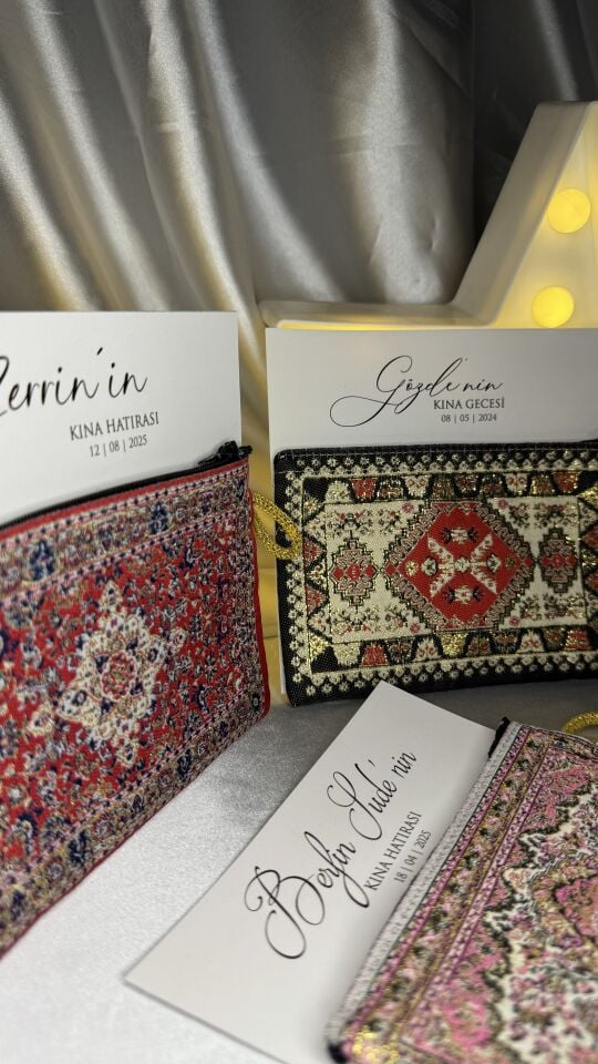 Etnik Desenli Kına Hediyeliği Çanta