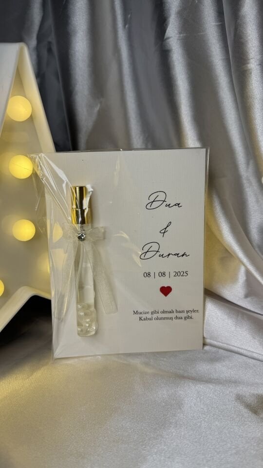 Mini Parfüm Şişesi Nikah Hediyeliği